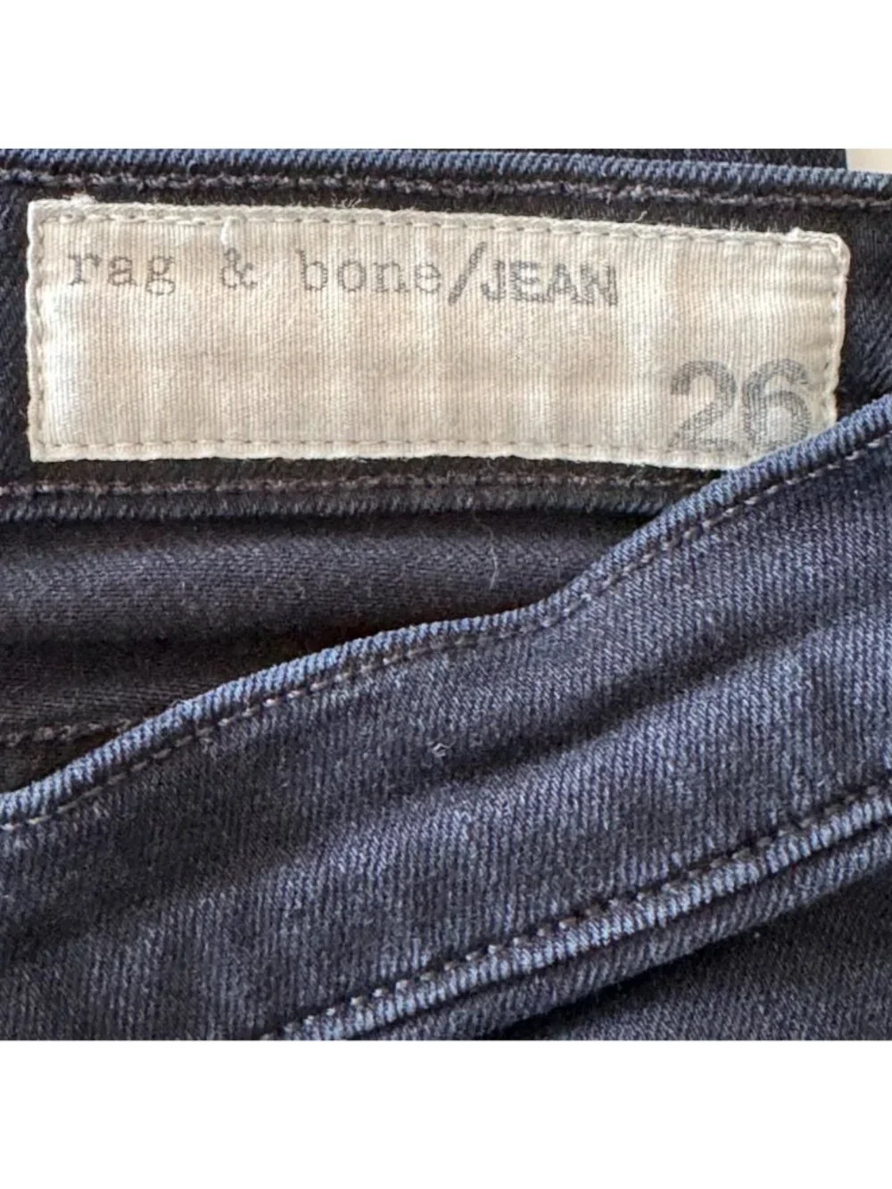Rag & Bone Women's Coal Skinny Jeans Size 26 Button Fly Cotton Denim Designer - Picture 5 of 15